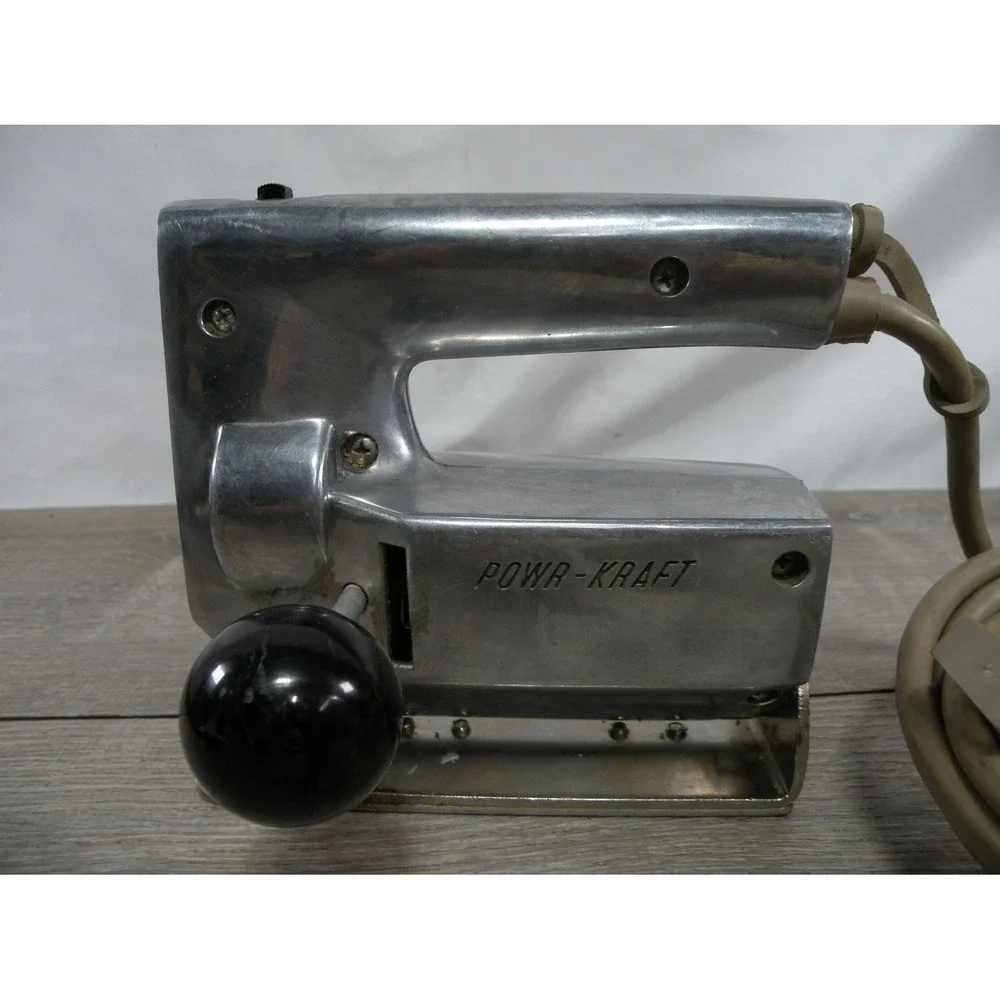 Vintage Powr-Kraft TPC8934 Industrial Sabre Saw Chrome Jig Used